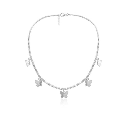 Dainty Butterfly Choker Necklace - Veinci