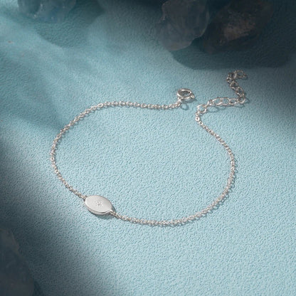 Dainty Chain North Star Bracelet - Veinci