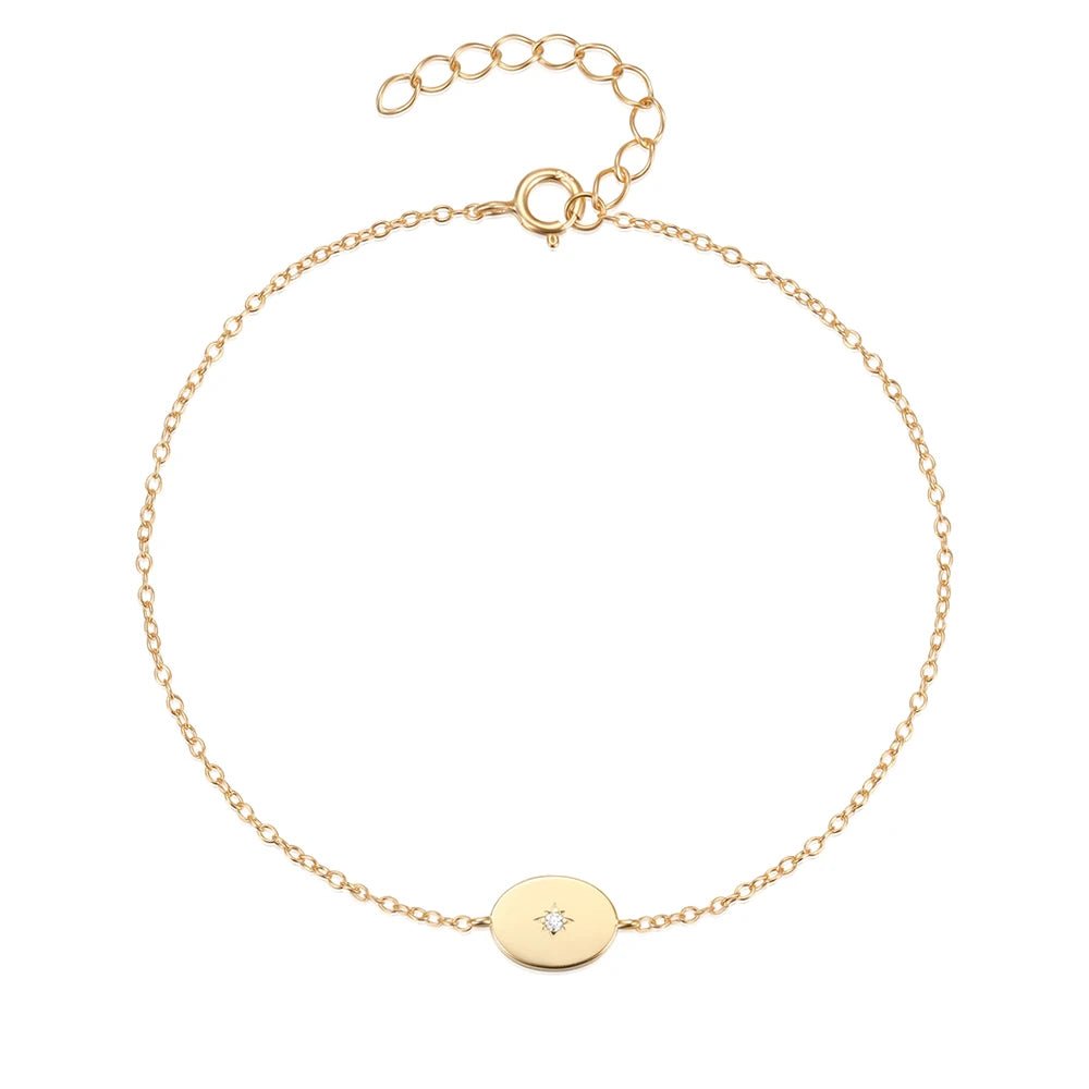 Dainty Chain North Star Bracelet - Veinci