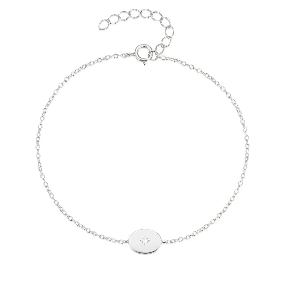 Dainty Chain North Star Bracelet - Veinci