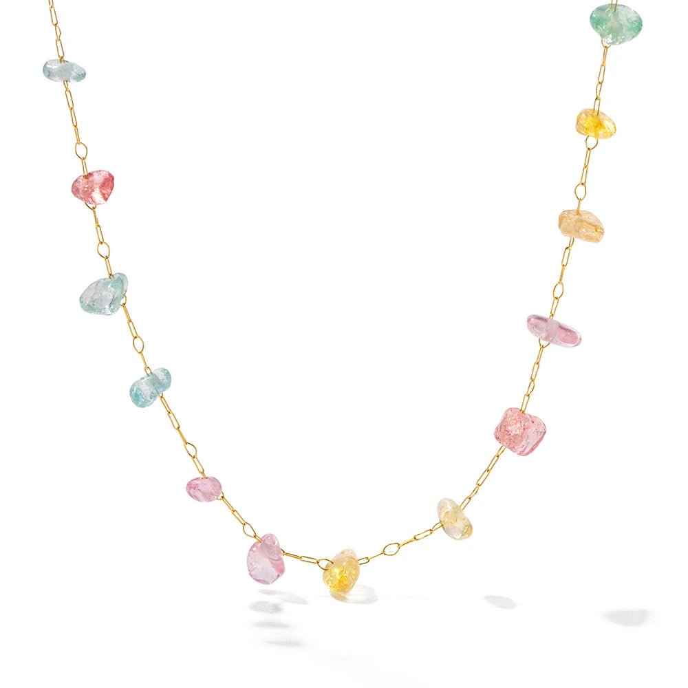 Dainty Crystal Bracelet and Necklace Set - Veinci