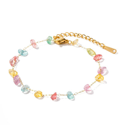 Dainty Crystal Bracelet and Necklace Set - Veinci