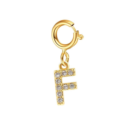 Dainty Cuban Figaro Chain Letter Initial Bracelet - Veinci