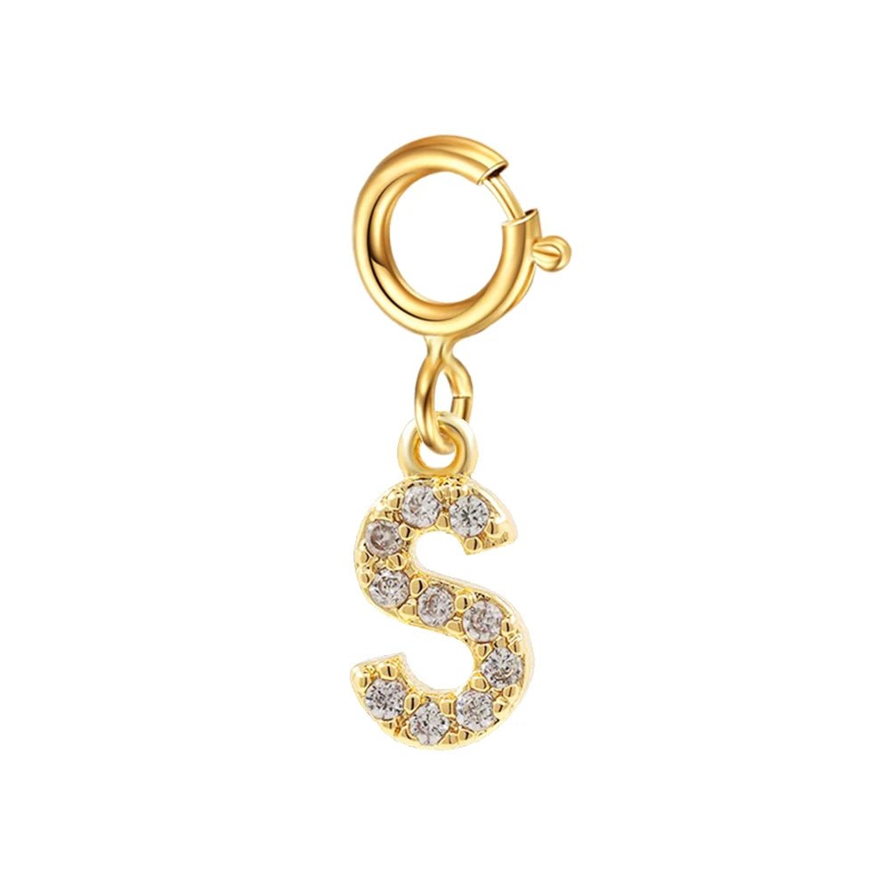 Dainty Cuban Figaro Chain Letter Initial Bracelet - Veinci