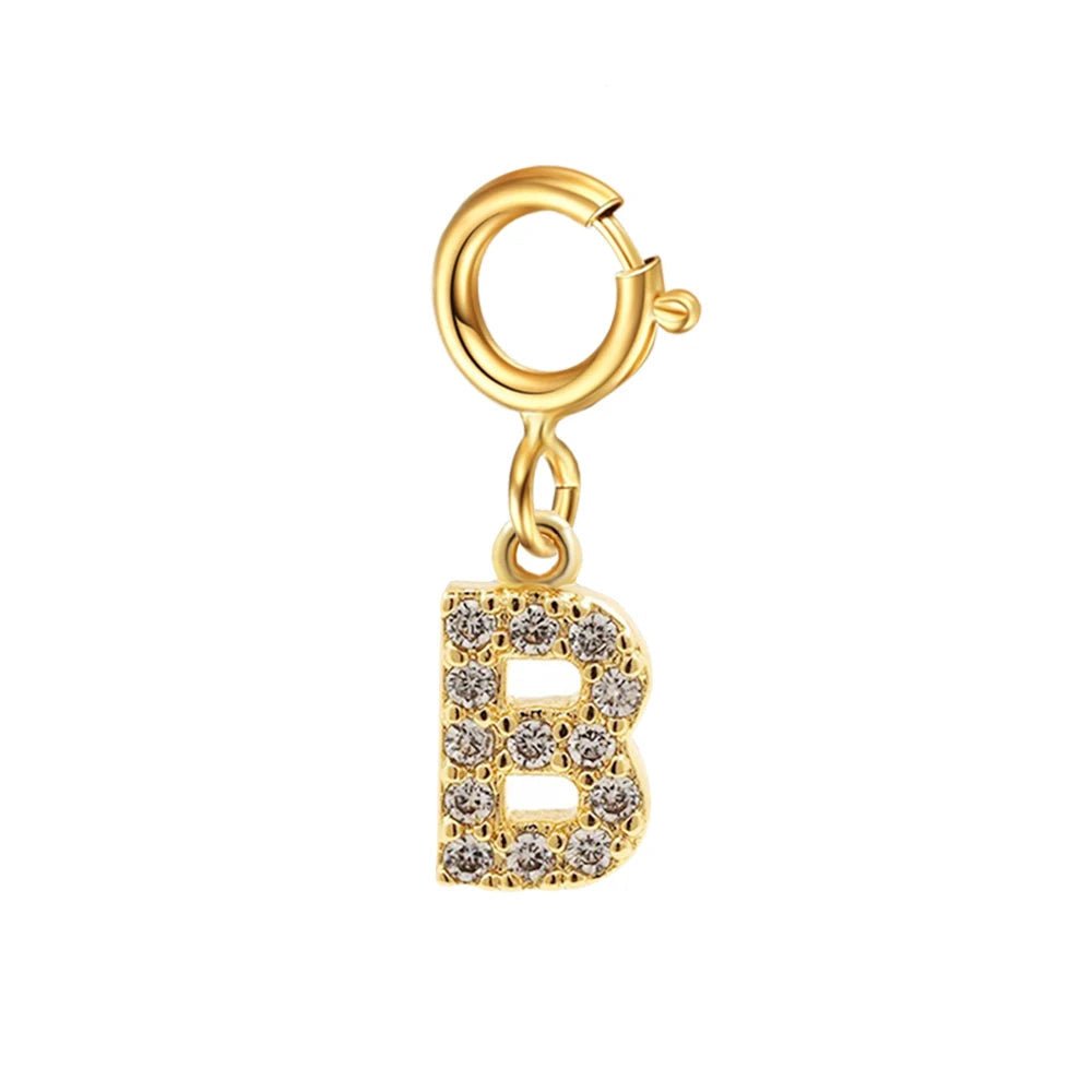 Dainty Cuban Figaro Chain Letter Initial Bracelet - Veinci