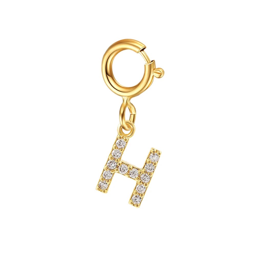 Dainty Cuban Figaro Chain Letter Initial Bracelet - Veinci