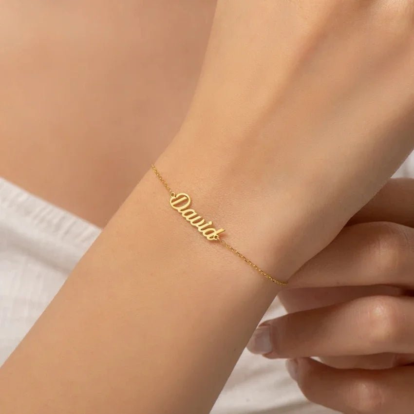 Dainty Custom Name Bracelet - Veinci