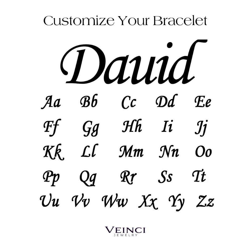 Dainty Custom Name Bracelet - Veinci