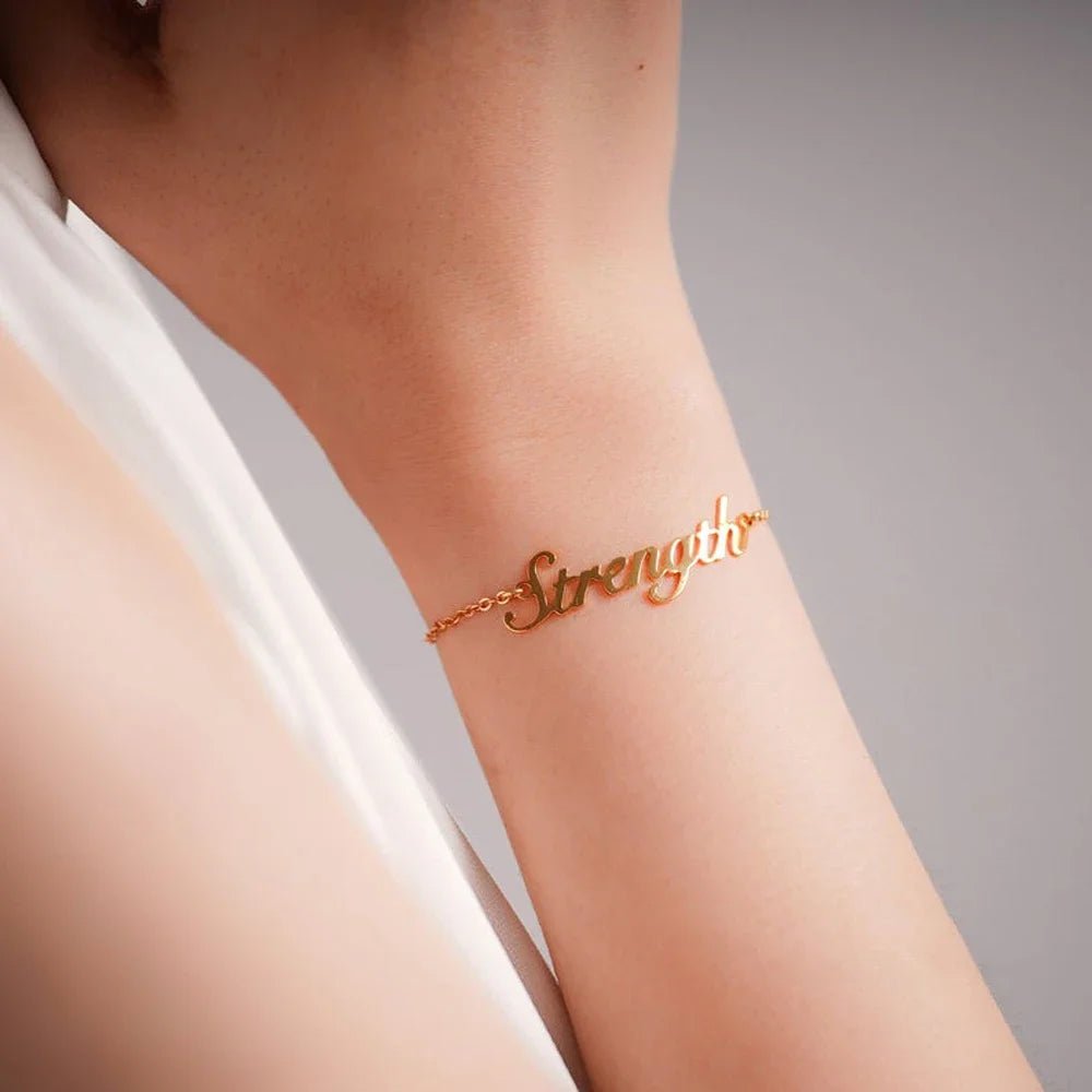 Dainty Custom Name Bracelet - Veinci