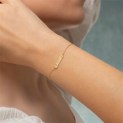 Dainty Custom Name Bracelet - Veinci