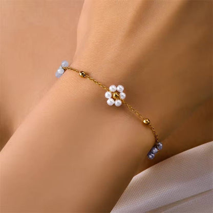 Dainty Daisy Necklace & Bracelets - Veinci