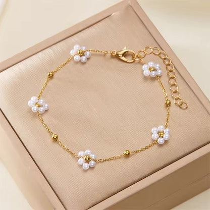 Dainty Daisy Necklace & Bracelets - Veinci