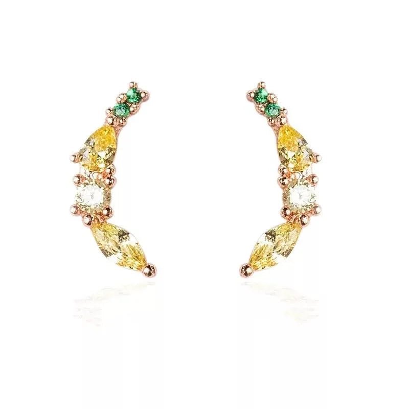 Dainty Fruit Hoop & Stud Earrings - Veinci