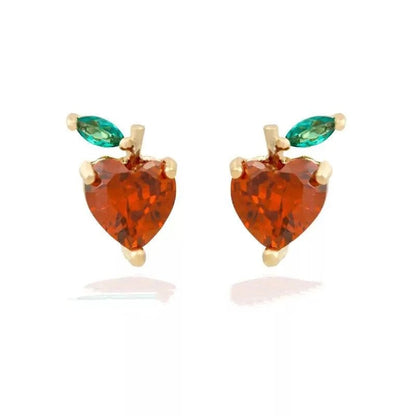 Dainty Fruit Hoop & Stud Earrings - Veinci