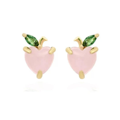 Dainty Fruit Hoop & Stud Earrings - Veinci