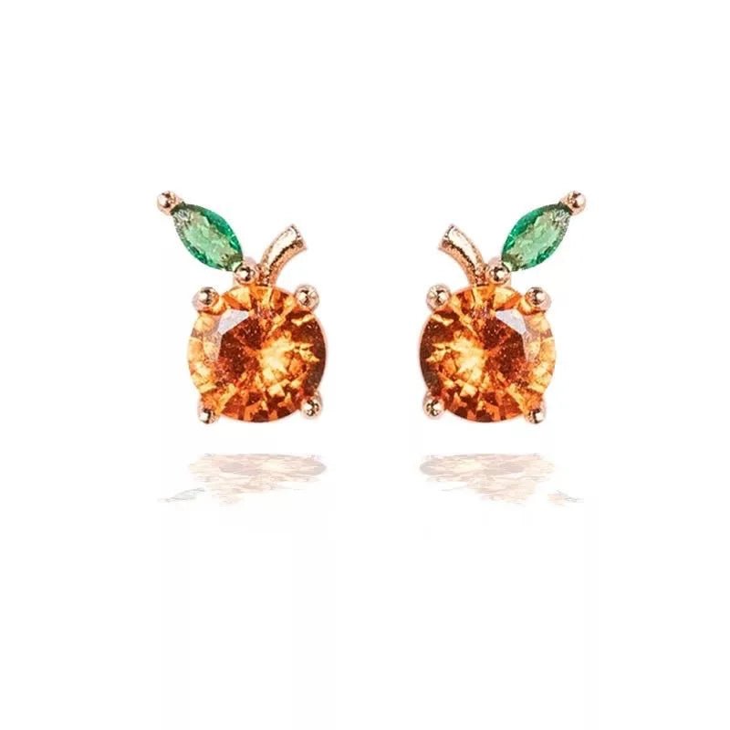 Dainty Fruit Hoop & Stud Earrings - Veinci