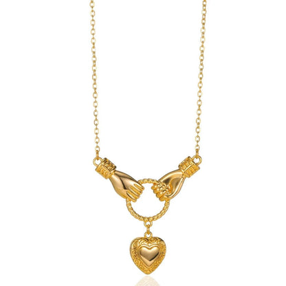 Dainty Holding Onto Love Necklace - Veinci