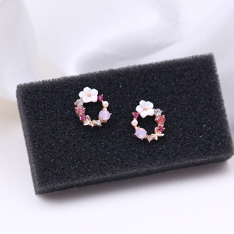 Dainty Pink Boutique Earrings - Veinci