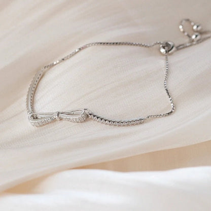 Elegant Diamond Bow Bracelet - Veinci