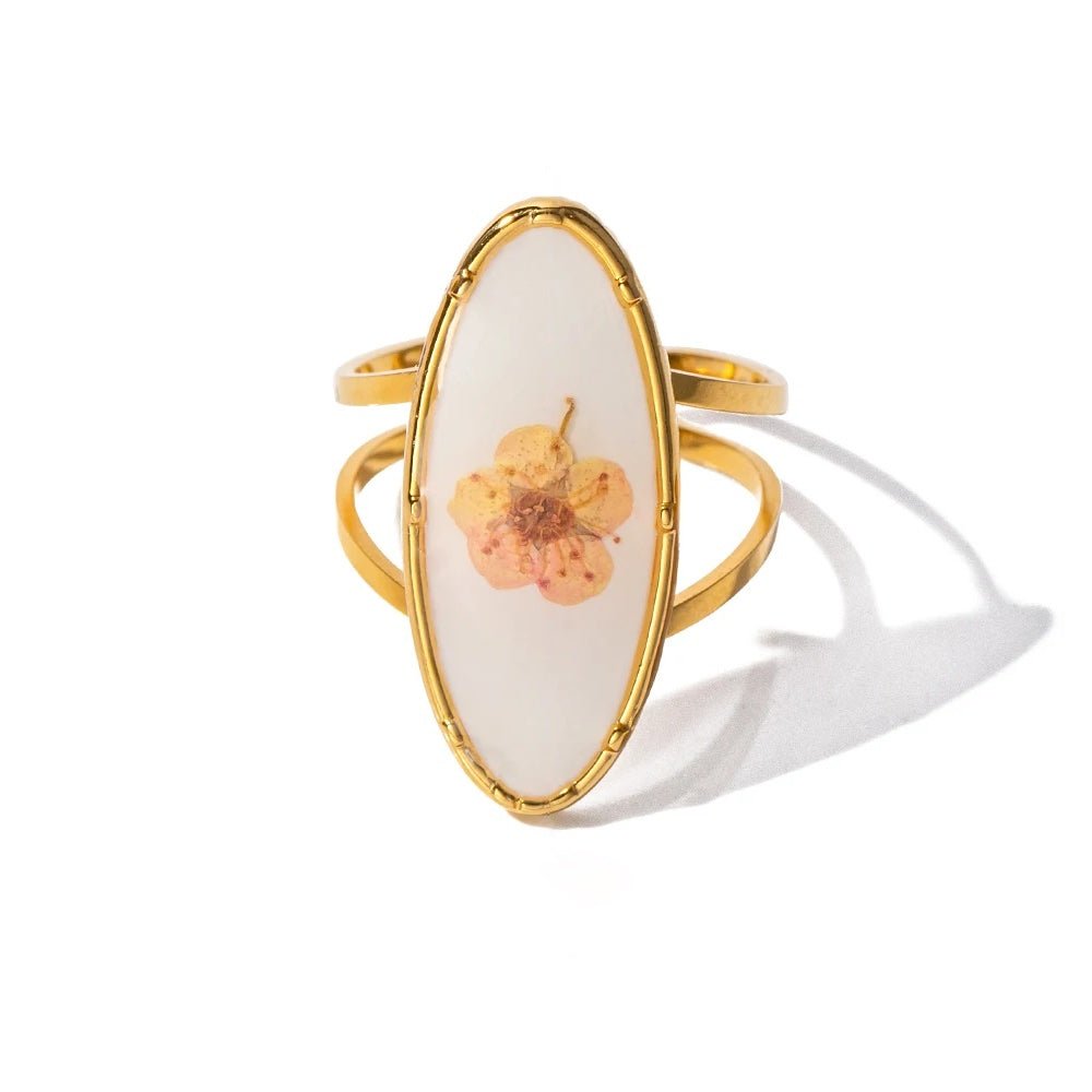 Elegant Floral Adjustable Rings - Veinci