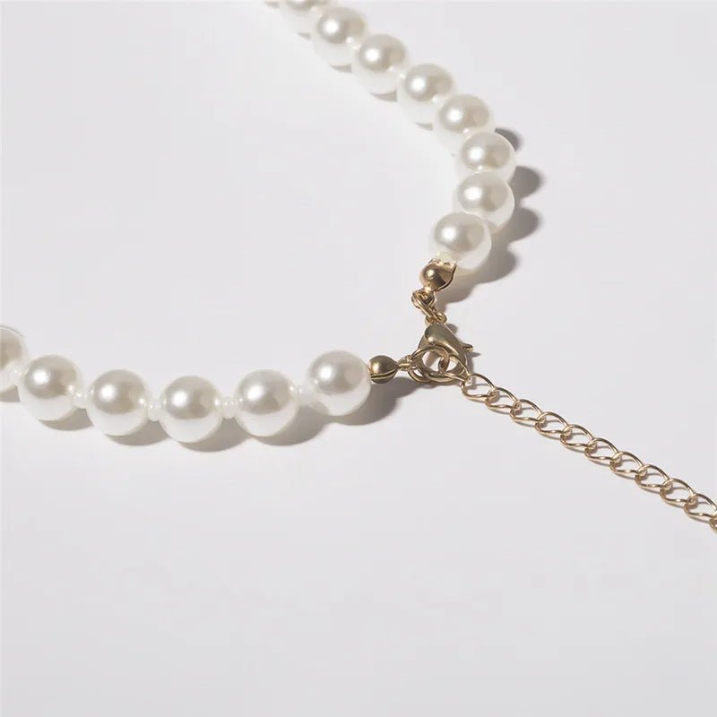 Elegant Sea Shell Pearl Necklace - Veinci
