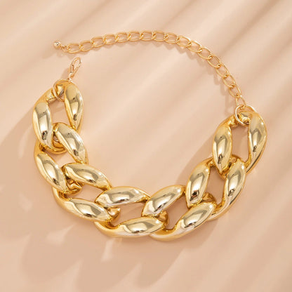 Exaggerated Chunky Cuban Link Choker Necklace - Veinci