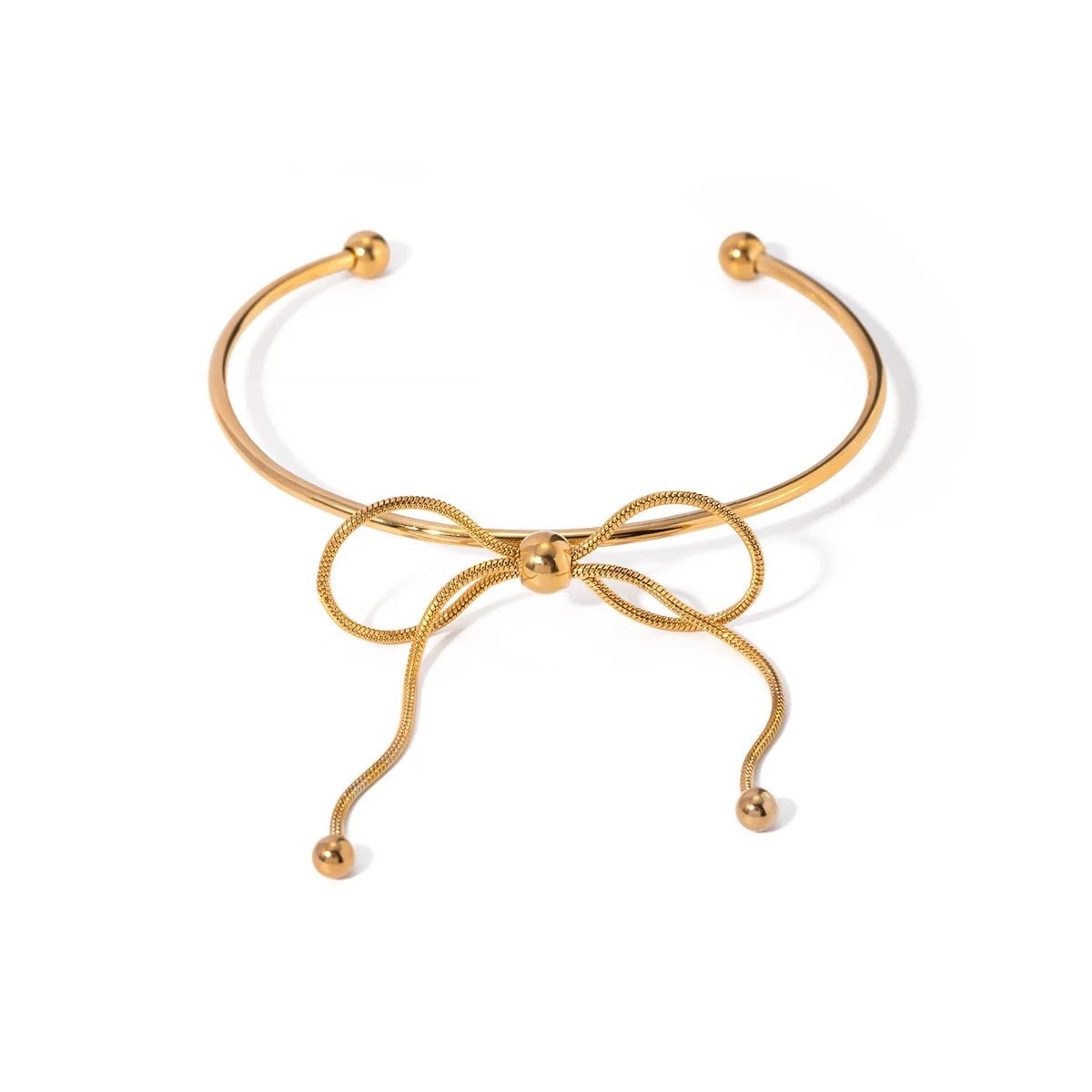 Feminine Bow Cuff Bracelets - Veinci