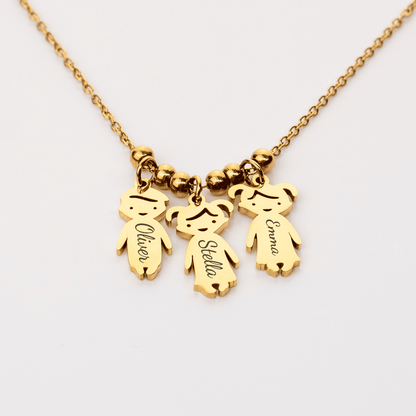 Dainty Family Charm Necklace