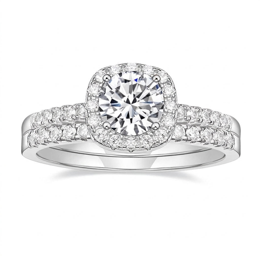 Classy Double Band Pave Ring