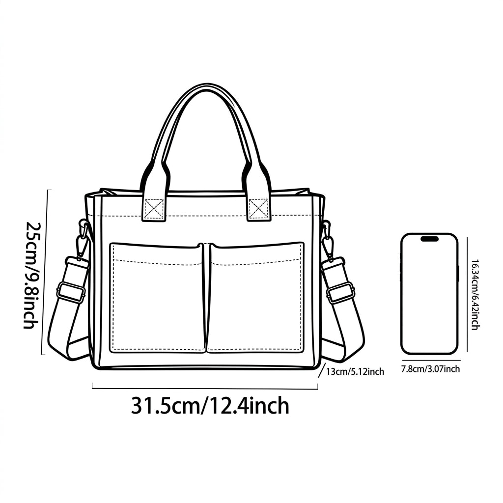 Whimsy Duck & Daisy Patterned Tote Bag