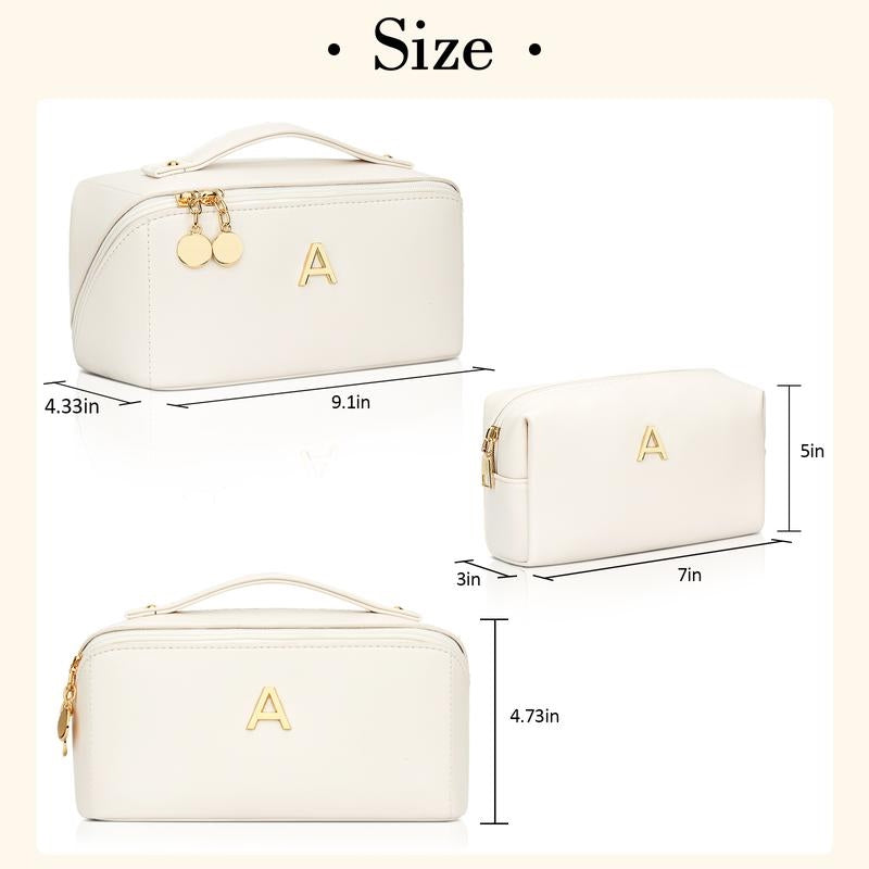 Personalized Initial Makeup Bag