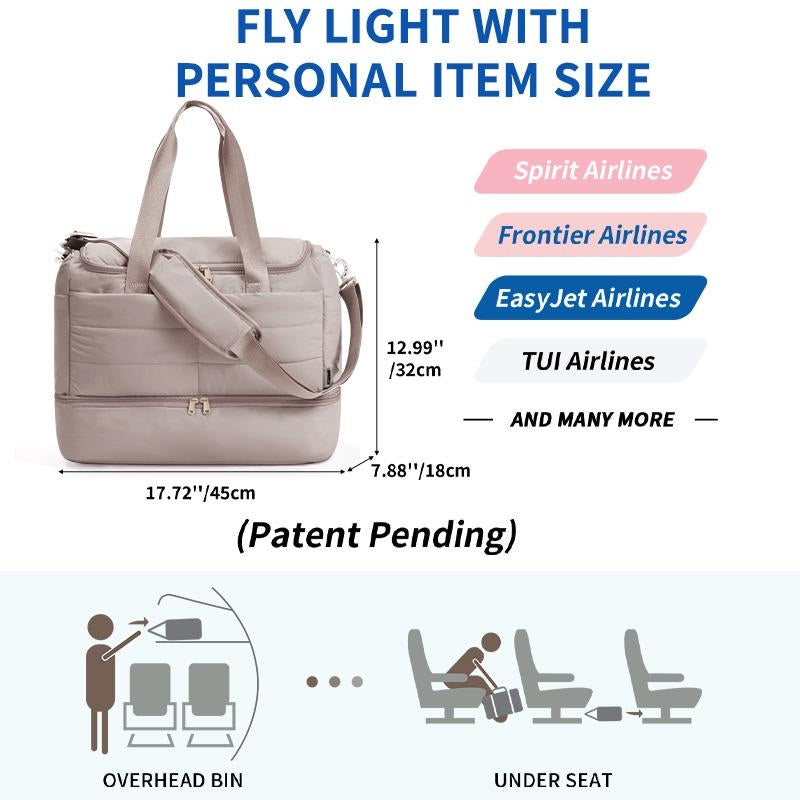 Personal Item Puffer Duffle Bag