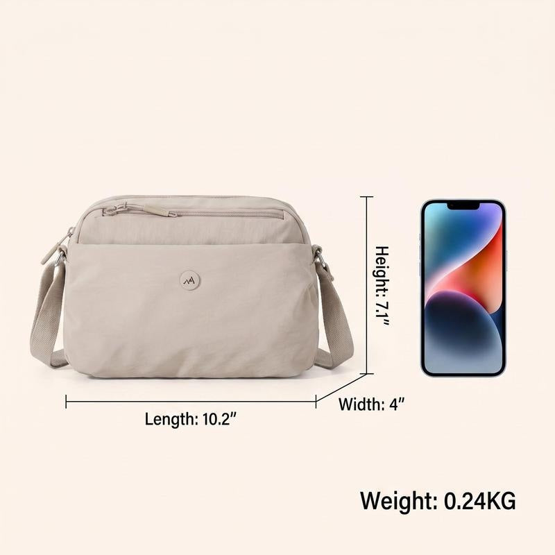 Lightweight Water-Repellent Everyday Sling Bag