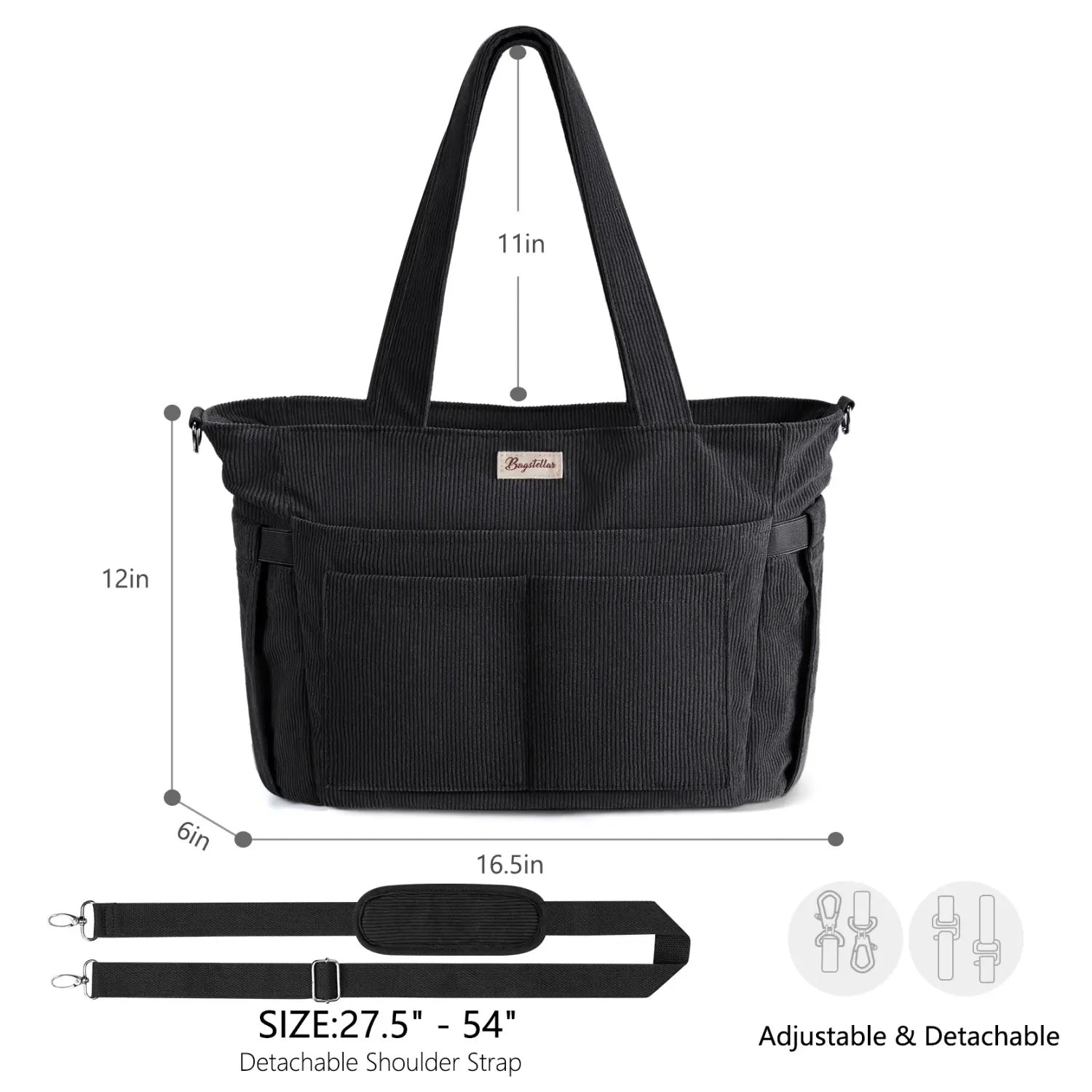Large Corduroy Tote Bag