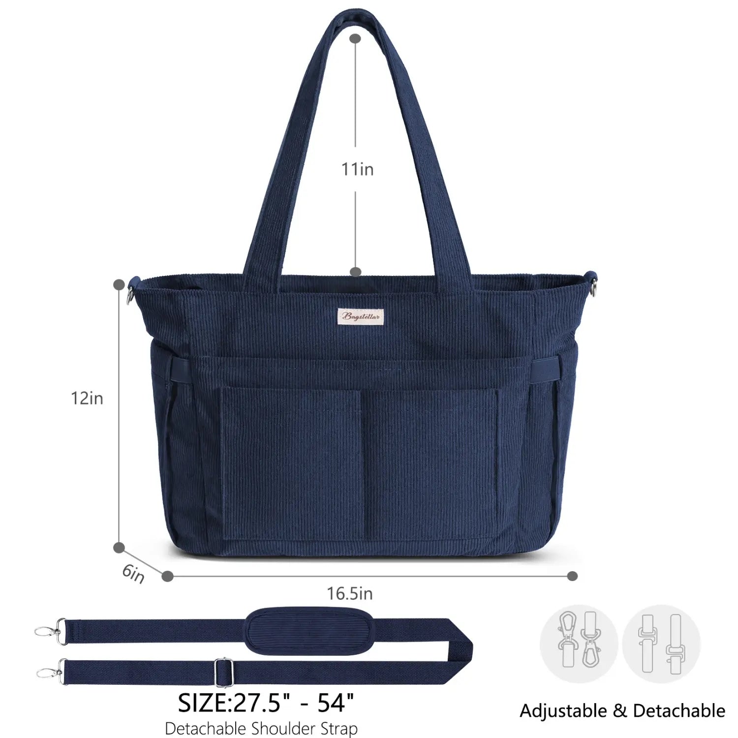 Large Corduroy Tote Bag