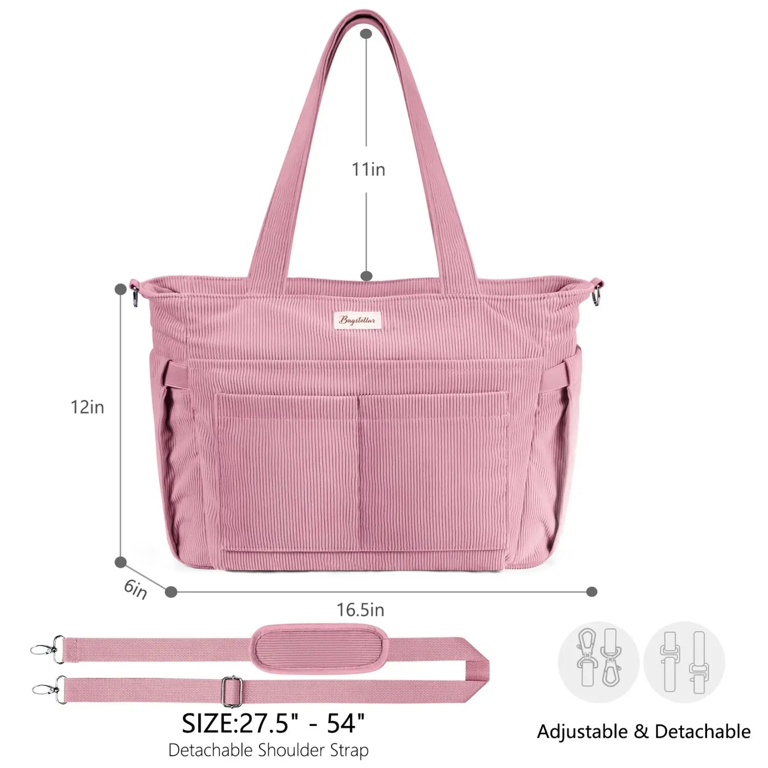 Large Corduroy Tote Bag