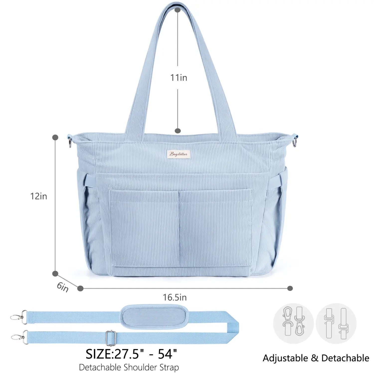Large Corduroy Tote Bag