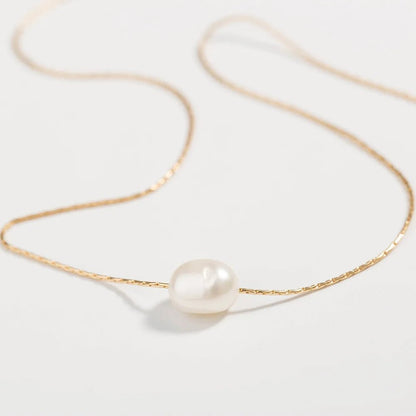 Layered Dainty Strung Pearls Necklace - Veinci