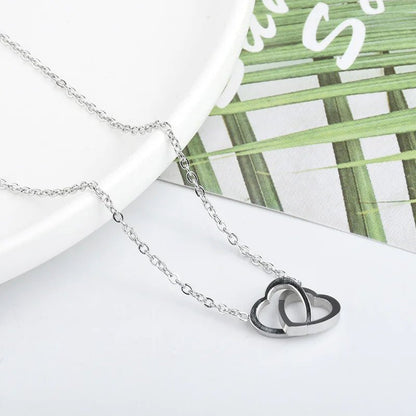 Minimal Love Lock Heart Necklace - Veinci