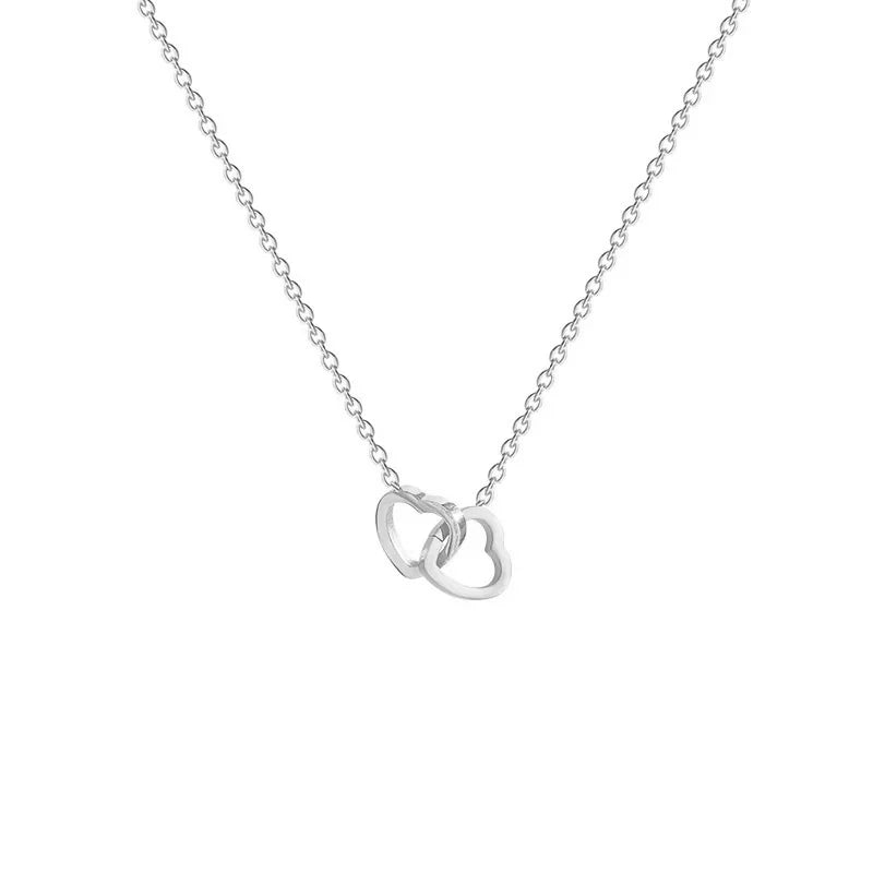 Minimal Love Lock Heart Necklace - Veinci