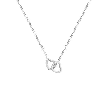 Minimal Love Lock Heart Necklace - Veinci