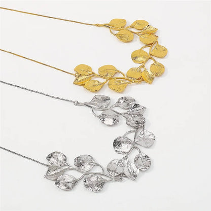 Natures Leaf Statement Necklace - Veinci