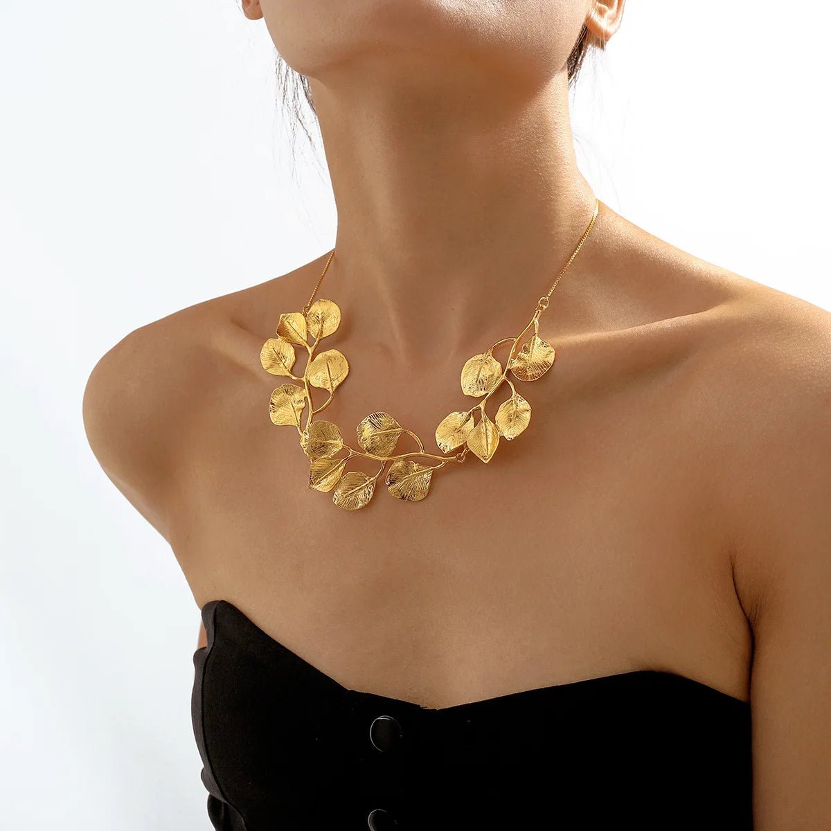 Natures Leaf Statement Necklace - Veinci