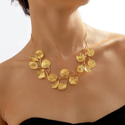 Natures Leaf Statement Necklace - Veinci