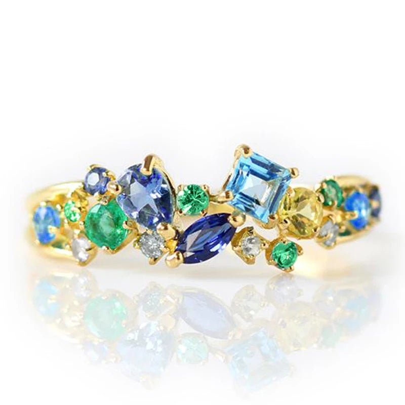 Oceanic Gem Mine Dazzling Ring - Veinci