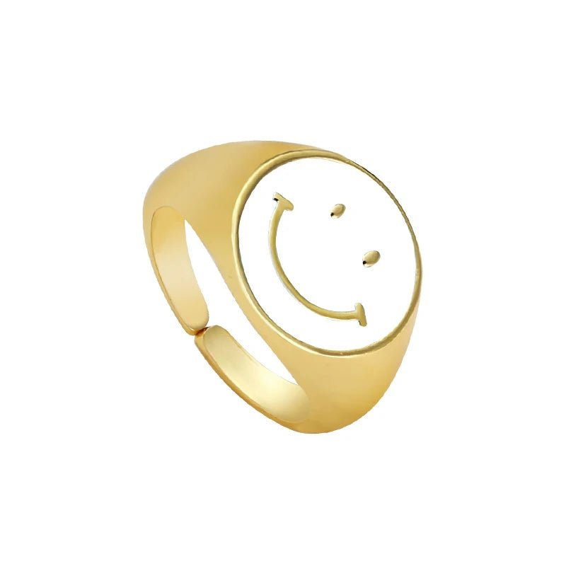 Playful Happy Smile Rings - Veinci