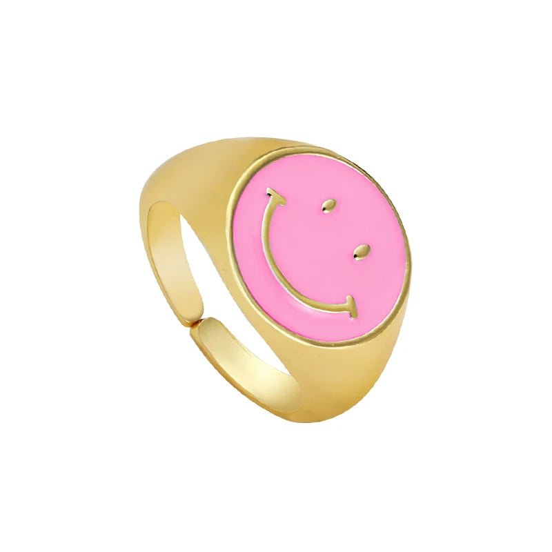 Playful Happy Smile Rings - Veinci