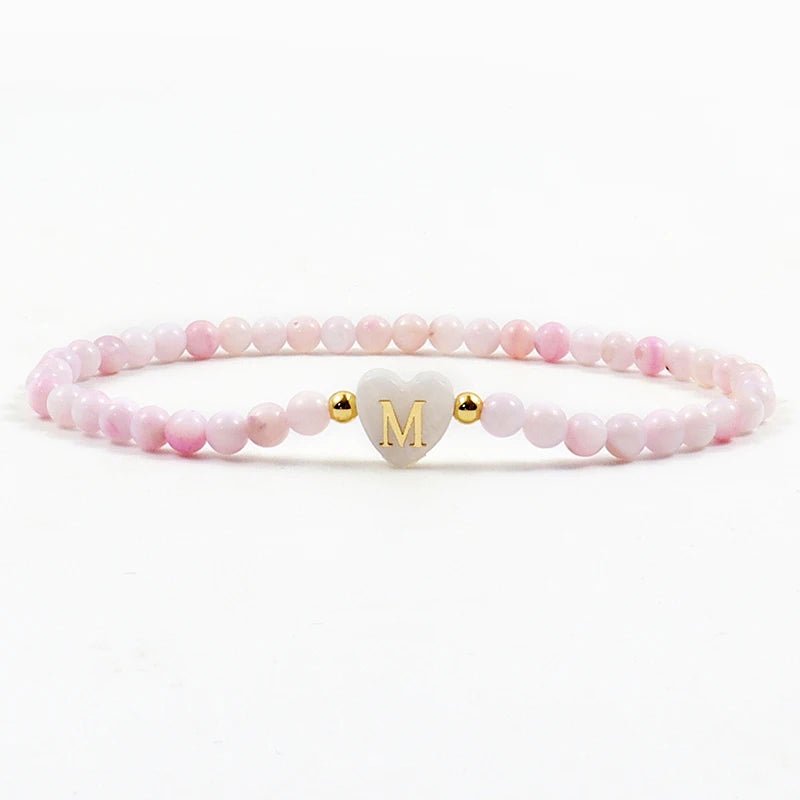 Playful Heart Letter Initial Bracelets - Veinci