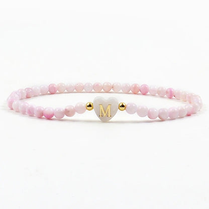 Playful Heart Letter Initial Bracelets - Veinci