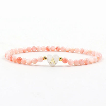 Playful Heart Letter Initial Bracelets - Veinci